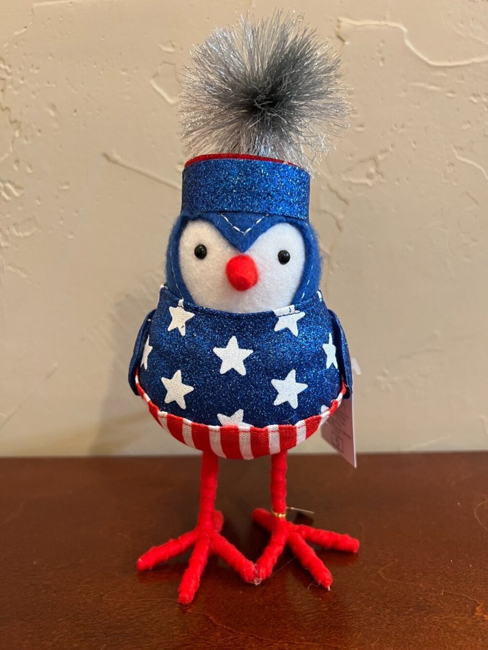 NWT Featherly Friends Patriotic Bird Decoration 2026 Sparkly America 4th of July